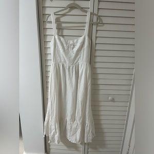 Reformation white linen dress
